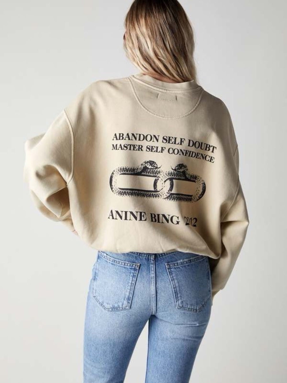 Anine Bing Leo Serpent Sweatshirt (123) - Picture 3 of 10